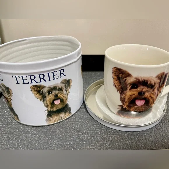 Home Essentials | Dining | Yorkshire Terrier Yorkie Dog Metal Tin And Ceramic  Coffee Tea Mug Gift Set | Poshmark